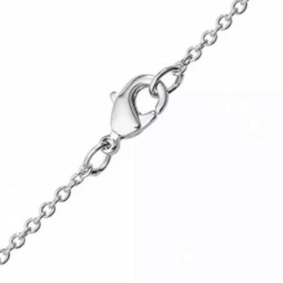 Disney Minnie Mouse Fine Silver Embossed Heart Necklace NWT/NEW - Picture 8 of 10